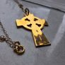 9ct Gold Celtic Cross Necklace - Hallmarked 375 - Made in Ireland Image 3