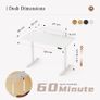 120 x 60 cm Sit-Stand Desk with 2 Memory Buttons Image 6