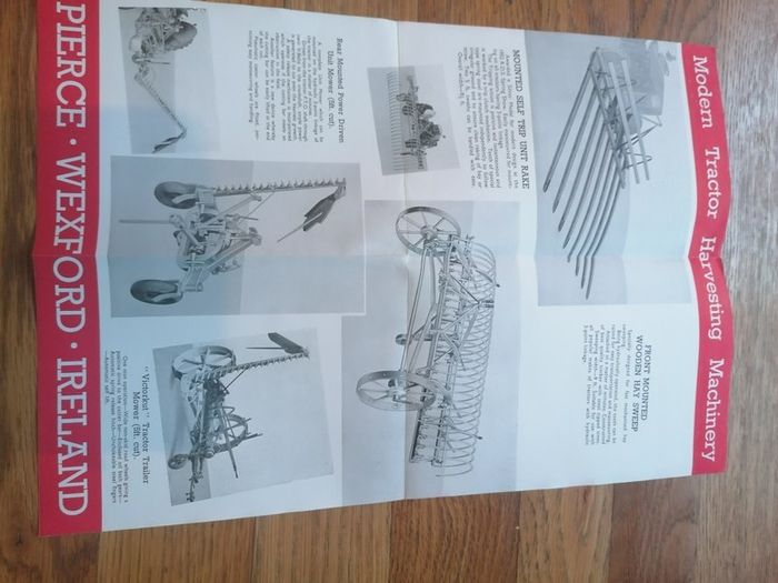 Original Pierce Modern Tractor Harvesting Machinery Pamplet