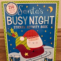 Santas Busy Night Sticker Activity Book