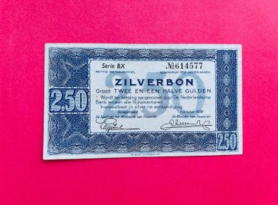 Netherlands   2,50 GULDEN . 1938. Pick  62