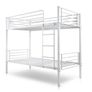 Metal Single Bunk Bed Frame- White - Free Deliver Image 3