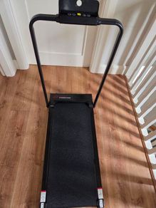 Home fitness code foldable treadmill with hand rails, barely used