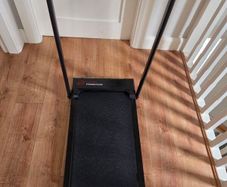 Home fitness code foldable treadmill with hand rails, barely used