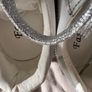 Fashion Design Superstar Silver White Golden Bee Embroidered Shoe Sneakers Sz 3.5uk Image 3