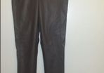 Brand new Top Shop  Dark Beige leather skinny trousers size UK8 EUR36 Postage included
