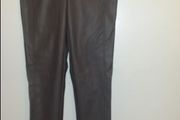 Brand new Top Shop  Dark Beige leather skinny trousers size UK8 EUR36 Postage included