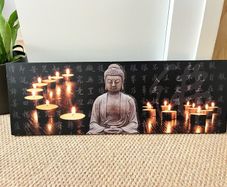 LED Buddha canvas