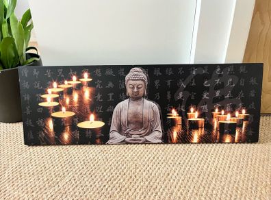 LED Buddha canvas