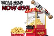 NEW SALE | Popcorn Maker 1200W, Home Hot Air Popcorn Machine, Healthy &amp; Fat-Free, Easy to Clean &amp; Use, Best Theater Popcorn Popper for Movie Night,Parties, Kids Birthday Party Favorites, Red