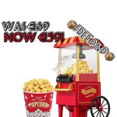 NEW SALE | Popcorn Maker 1200W, Home Hot Air Popcorn Machine, Healthy & Fat-Free, Easy to Clean & Use, Best Theater Popcorn Popper for Movie Night,Parties, Kids Birthday Party Favorites, Red