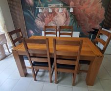 Solid wood kitchen table and chairs