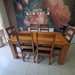Solid wood kitchen table and chairs