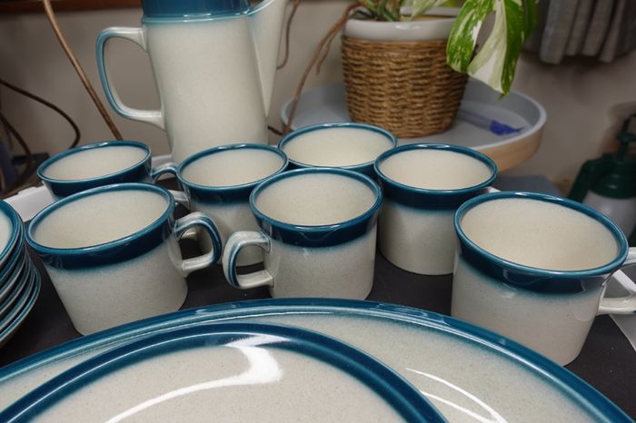 Vintage Wedgwood Blue Pacific Oven to Table Set