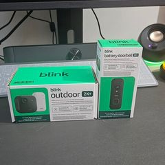 Blink 2K+ Home Security Set (Doorbell + Outdoor Camera + Sync Module) The Newest Generation