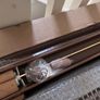 Vintage Oak & Camel Wooden Blind Image 4