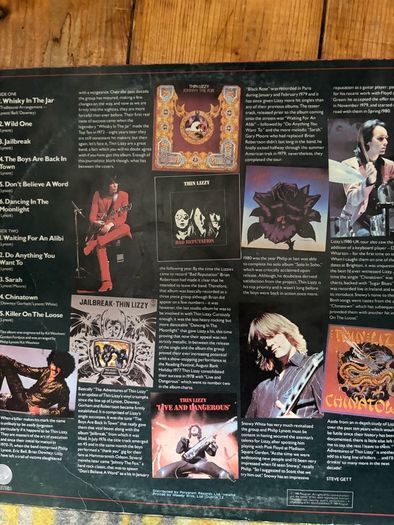 Thin Lizzy vinyl lp. Irish pressing