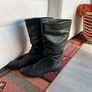 DUNE - Black leather mid-calf boots size 39 Image 5