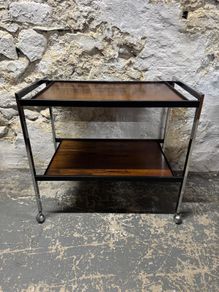 Mid Century Modern Drinks Trolley by Howard Miller