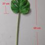 Large Monstera Swiss cheese plant artificial leaf 70cm Image 3