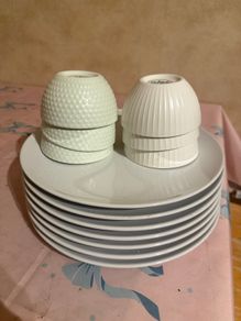 Unused Crockery Set: Plates & Bowls