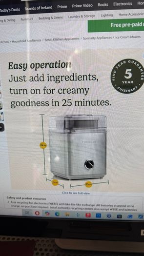 Cusinart Ice Cream Maker