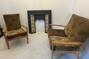 Vintage Parker Knoll Mid-Century Set (Sofa &amp; High-Back Armchair)