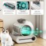 Automatic Self Cleaning Cat Litter Box App Remote Control 65L Large Capacity Cat Litter Sealed Waste Bin Odour Control Image 4