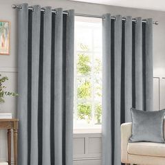 New Blackout & Thermal Curtains (230cm x 170cm) || Sleek Silver Colour
