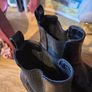Chelsea Black Leather Boots UK5 Image 3