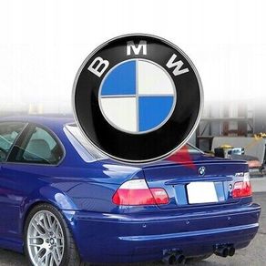 Car Emblem Chrome Hood Badge Logo 74mm 2 Pins For BMW Rear Trunk M E46 F10 F30 E39 E36 F20 G20 G30 X1 X2 X3 X4 X5