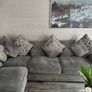 corner sofa and pouffe Image 2