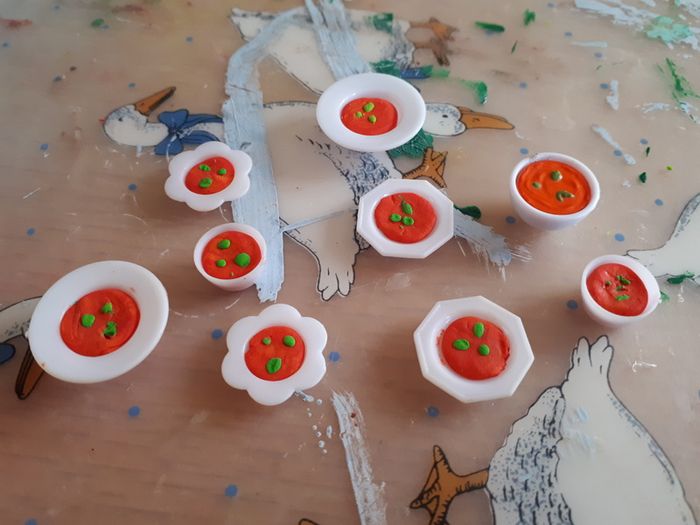 Handmade food miniatures for doll houses