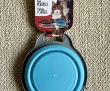 Brand new folding dog bowl.