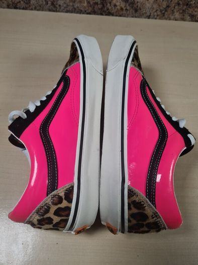 mens VANS ENGLISH INVASION SEX PISTOLS trainers runners shoes tartan pink leopard Size UK 8.5 EU 42.5 RARE