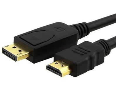 1.8M Displayport DP to HDMI Cable Adapter Converter For Dell Lenovo HP/PC Laptop