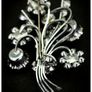 Vintage Aurora Borealis Rhinestone Cluster Brooch Image 8