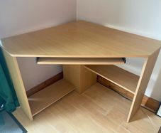 Wooden Corner Computer Desk / Workstation (3ft x 3ft)