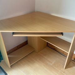 Wooden Corner Computer Desk / Workstation (3ft x 3ft)