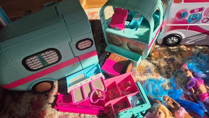 barbie toys and random toys