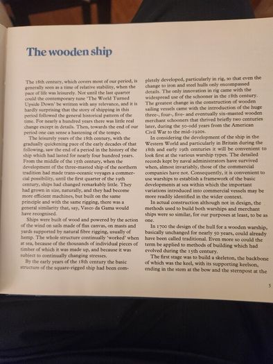 The Ship. A Century Before Steam. National  Maritime  Museum  Book. Hardback In Good Condition.