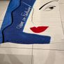Diane Von Furstenberg - Huge Blue Colorful Silk Scarf Image 3
