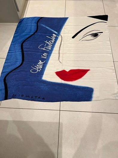 Diane Von Furstenberg - Huge Blue Colorful Silk Scarf