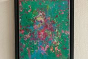 Framed Original Floral Painting Abstract Art Framed  Contemporary Art Painting  Original Gift