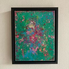 Framed Original Floral Painting Abstract Art Framed  Contemporary Art Painting  Original Gift