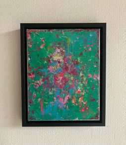 Framed Original Floral Painting Abstract Art Framed  Contemporary Art Painting  Original Gift