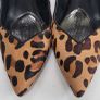 KAREN MILLEN Ella Leather Leopard Print High Heels Sz 7 (Fit 7-7.5UK) - Rrp 175 (New) Image 7