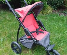 Doll 3 Wheel Jogger Stroller