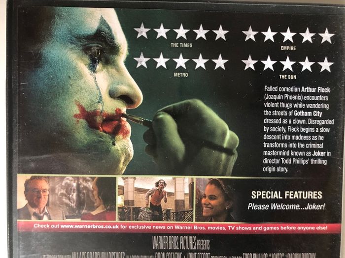 Joker (DC) [2019] [Slipcover] Joaquin Phoenix, Robert De Niro, Frances Conroy & Zazie Beetz [1xDVD Movie] Academy Award Winner