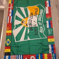 Vintage World Cup 2002 Flag 23" x 56"
